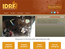 Tablet Screenshot of idrf.org